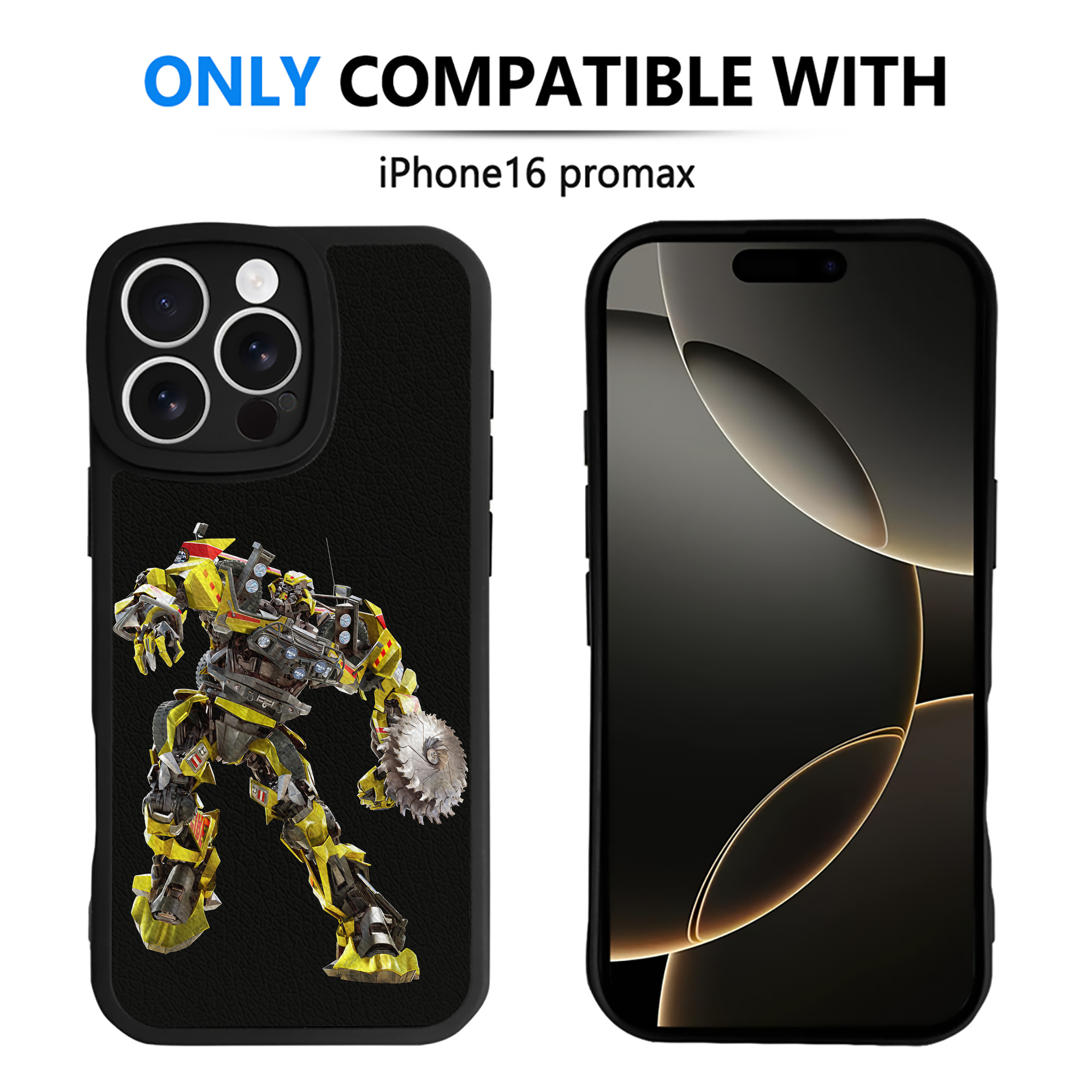（画像用） Transformers トランスフォーマー 【iPhone 16シリーズ対応】シリコンスマホケース（レザー調） 材質：シリコン